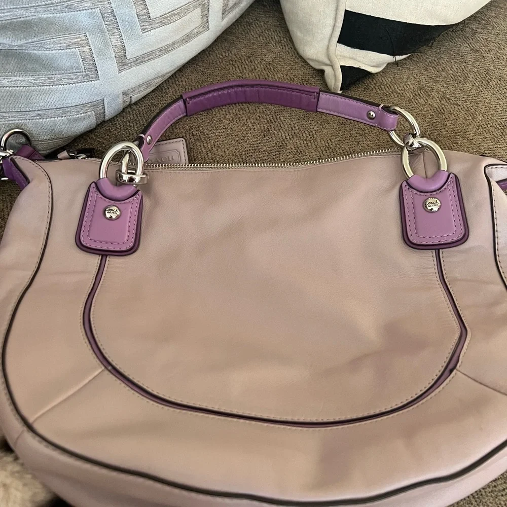 COACH F22510 Kristin Spectator Leather Round Satchel